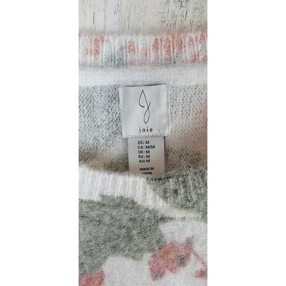 NWT Joie Womens Angora Sweater | Foral Print Peony | Size Medium - Picture 7 of 7